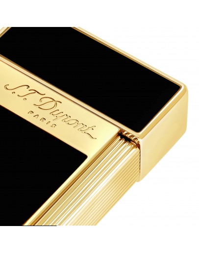 S.T. Dupont Biggy Gold & Siyah Lacquer Çakmak 025002