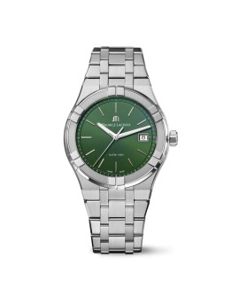Maurice Lacroix Aikon Quartz Date 40mm Yeşil Kadran Çelik Kordon Erkek Saati