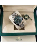 Rolex Datejust 41mm Mint Green Smooth Bezel 126300 2025 New FULL SET