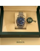 Rolex Datejust 41mm Azzurro Blue Roman Dial 126334 2025 New FULL SET