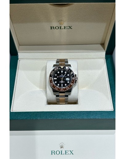 Rolex GMT-Master II 40mm 126711CHNR Rootbeer Two Tone Rose FULL SET