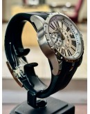  Roger Dubuis  Excalibur 42mm Automatic in Steel on Black Rubber Strap with Silver Dial EX42 77 9 3.7AR FUUL SET 
