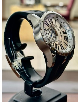  Roger Dubuis  Excalibur 42mm Automatic in Steel on Black Rubber Strap with Silver Dial EX42 77 9 3.7AR FUUL SET 