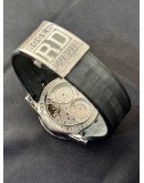  Roger Dubuis  Excalibur 42mm Automatic in Steel on Black Rubber Strap with Silver Dial EX42 77 9 3.7AR FUUL SET 