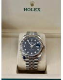Rolex Datejust 41mm Jubilee Black Diamond Dial 126334 FULL SET