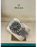 Rolex Datejust 41mm Jubilee Black Diamond Dial 126334 FULL SET