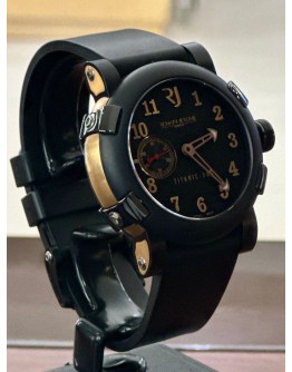 Romain Jerome Titanic-DNA Five Black II T.BBB22.00.BB Black Steel 18k Rose Gold Titanium Ceramic FULL SET 
