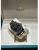 Rolex SKY-DWELLER 42mm 326933 Steel and Yellow Gold Black Dial Oyster bracelet FULL SET