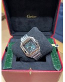 Cartier SANTOS DE CARTIER WSSA0062 LARGE MODEL Graduated green dial  STEEL  bracelet 2025 NEW FULL SET