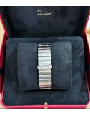 Cartier Santos WSSA0071 Large Size Blue Dial Stainless Steel Bracelet FULL SET