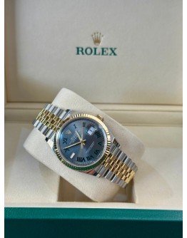 Rolex Datejust 36 mm  Wimbledon Dial Yellow Gold & Steel Jubilee Bracelet 126233 FULL SET