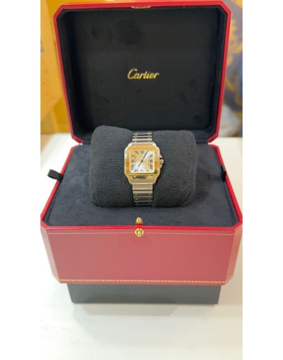 Cartier Santos Altın W2SA0033 - 2025 Full Set Kadın Kol Saati