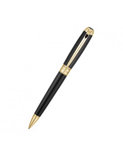 S.T. Dupont Ligne D Black Lacquer Ballpoint Pen 415101