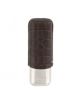 S.T. Dupont Croco Dandy İkili Puro Kılıfı Kahverengi 183016