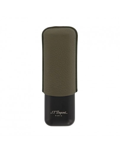 S.T. Dupont Grained Leather İkili Puro Kılıfı Khaki Yeşil 183249