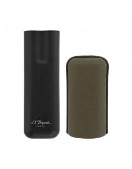 S.T. Dupont Grained Leather İkili Puro Kılıfı Khaki Yeşil 183249
