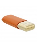 S.T. Dupont Grained Leather İkili Puro Kılıfı Turuncu 183256