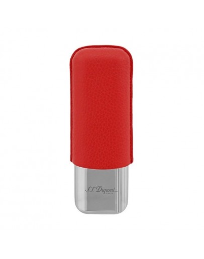 S.T. Dupont Grained Leather İkili Puro Kılıfı Kırmızı 183268
