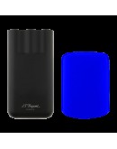 S.T. Dupont Grained Leather Üçlü Puro Kılıfı Neon Mavi 183416