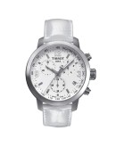 Tissot PRC 200 Beyaz Kadran Deri Kordon Erkek Kol Saati