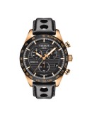 Tissot PRS 516 Siyah Kadran Deri Kordon Erkek Kol Saati