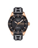 Tissot PRS 516 Siyah Kadran Deri Kordon Erkek Kol Saati