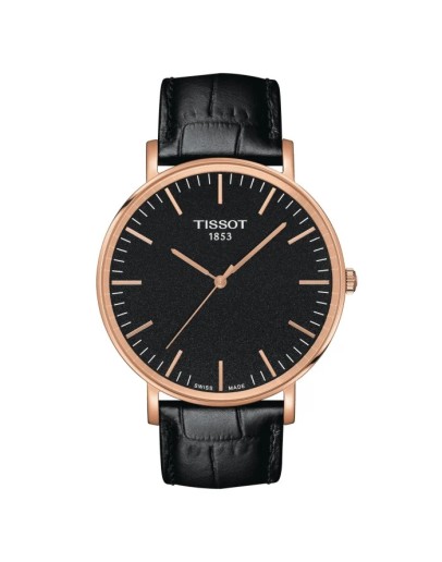 Tissot Everytime Large 42mm Siyah Kadran Rose Gold Erkek Kol Saati