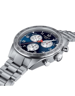 Tissot Prs Kuvars Kronograf 45mm Mavi Kadran Çelik Bilezik Erkek Kol Saati - Detay