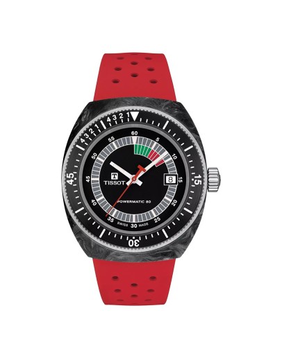 Tissot Sideral S Otomatik 41mm Siyah Kadran Kauçuk Kordon Erkek Kol Saati