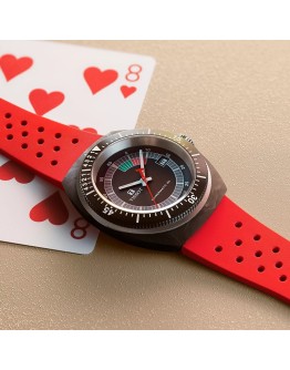 Tissot Sideral S Otomatik 41mm Siyah Kadran Kauçuk Kordon Erkek Kol Saati - Detay