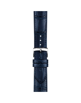 Tissot mavi deri kayış boynuz aralığı 20 mm 