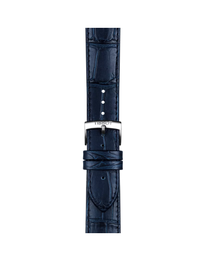 Tissot mavi deri kayış boynuz aralığı 20 mm 