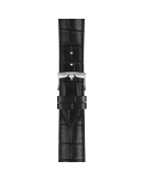 Tissot siyah deri kayış boynuz aralığı 22 mm 