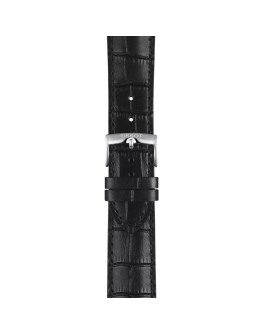 Tissot siyah deri kayış boynuz aralığı 22 mm 