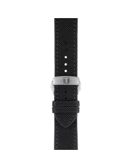 Tissot siyah kumaş kayış boynuz aralığı 21 mm 