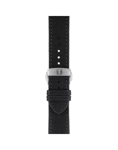 Tissot siyah kumaş kayış boynuz aralığı 21 mm 