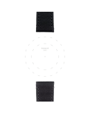 Tissot siyah kumaş kayış boynuz aralığı 21 mm 
