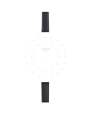 Tissot siyah deri kayış boynuz aralığı 09 mm  
