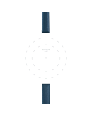 Tissot mavi deri kayış boynuz aralığı 09 mm  
