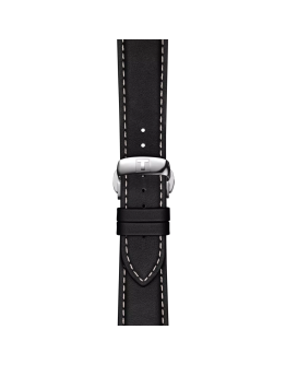 Tissot siyah deri kayış boynuz aralığı 21 mm  