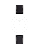 Tissot siyah deri kayış boynuz aralığı 21 mm  