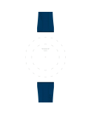 Tissot Official Blue Rubber Strap 20 mm