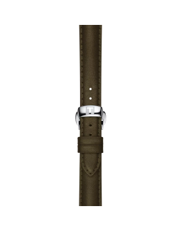 Tissot Official Green Leather Strap Lugs 15 mm
