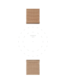 Tissot bej kumaş kayış boynuz aralığı 22 mm 