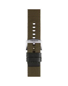 Tissot haki kumaş kayış boynuz aralığı 22 mm  