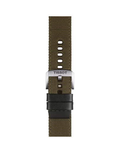 Tissot haki kumaş kayış boynuz aralığı 22 mm  