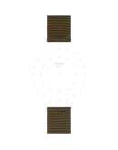 Tissot haki kumaş kayış boynuz aralığı 22 mm  