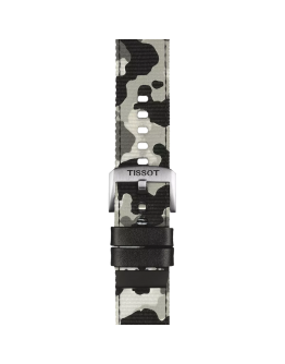 Tissot haki tekstil kayış boynuz aralığı 22 mm 