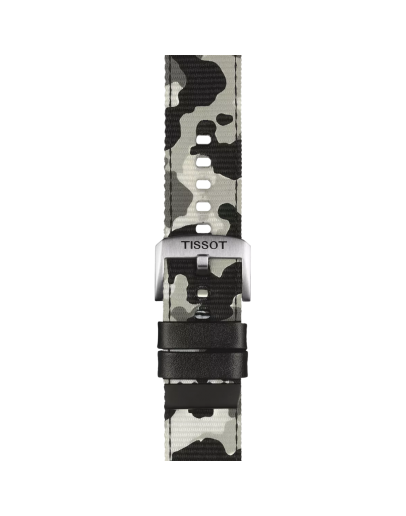 Tissot haki tekstil kayış boynuz aralığı 22 mm 