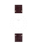 Tissot kahverengi deri kayış boynuz aralığı 22 mm 